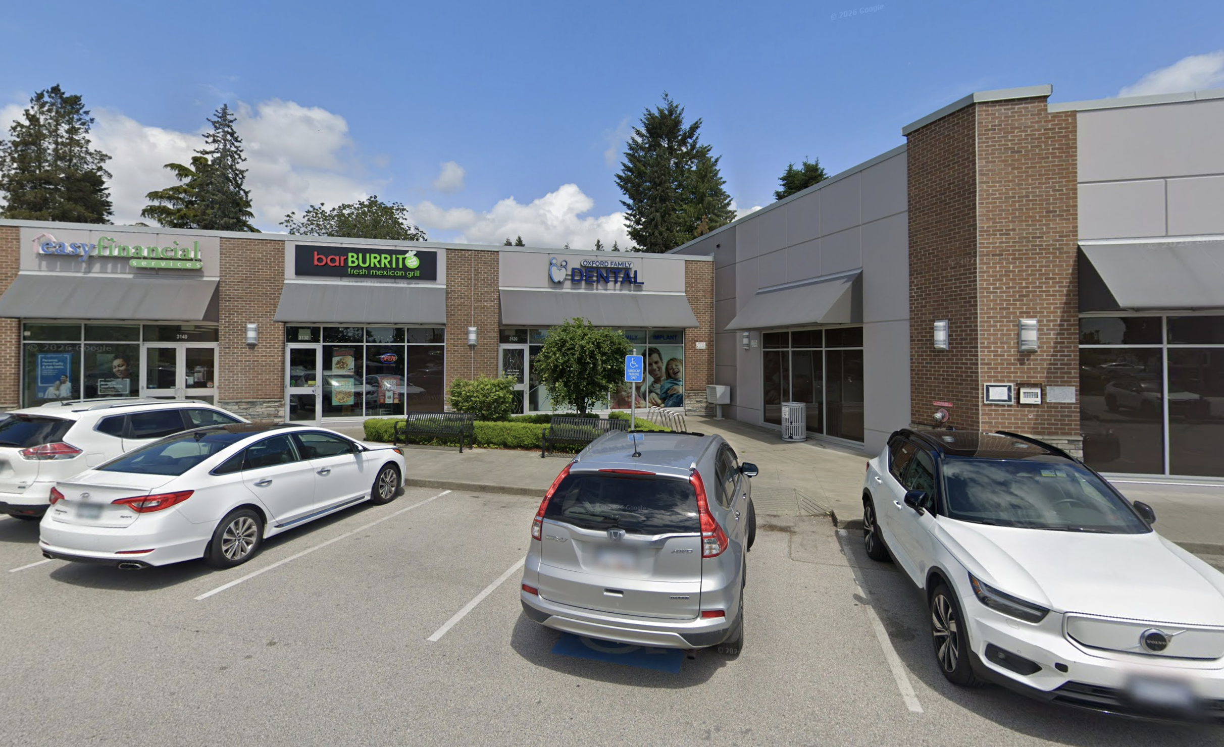 Oxford Family Dental storefront on Lougheed Highway